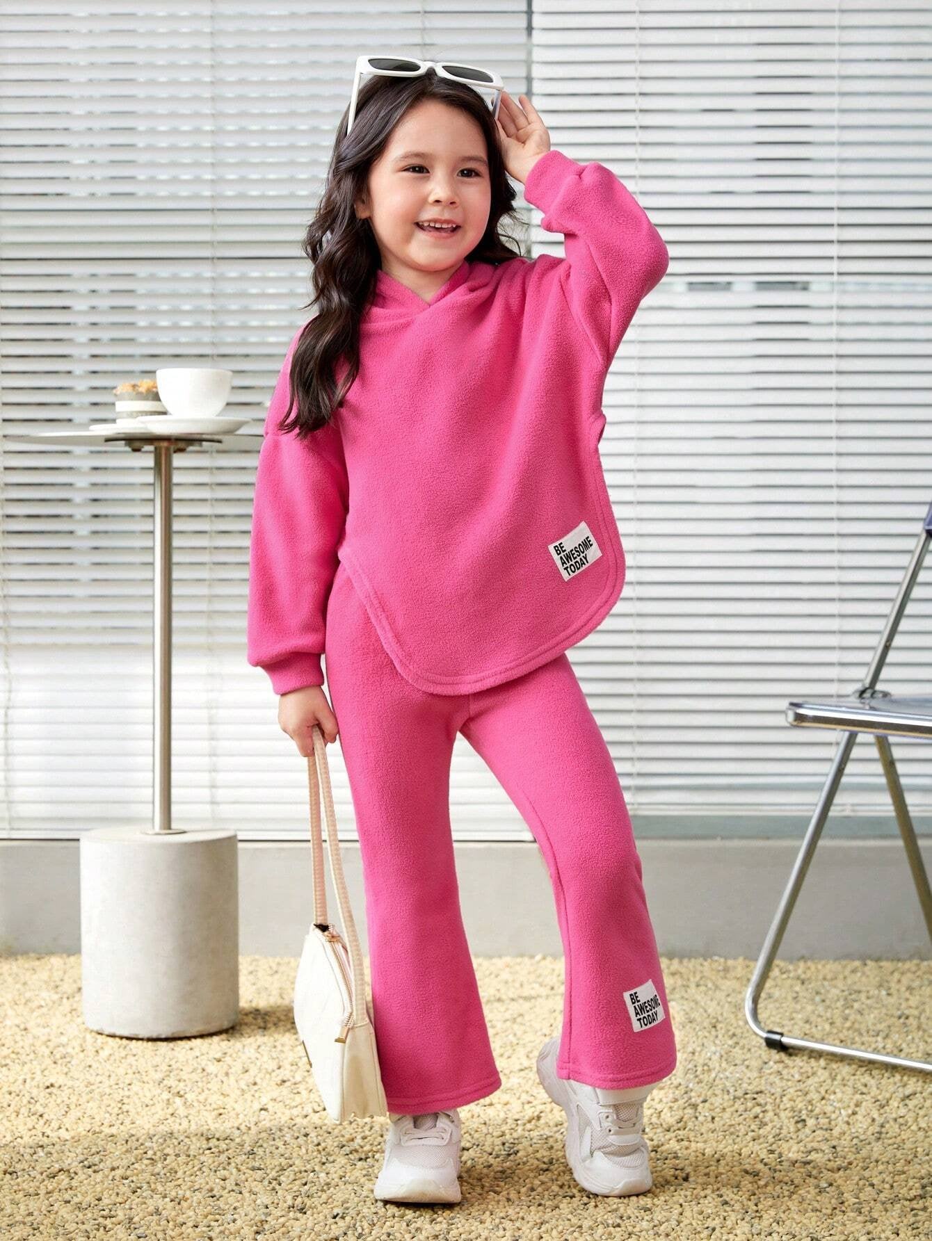 Conjunto Fucsia De Pants Y Sudadera Con Capucha
