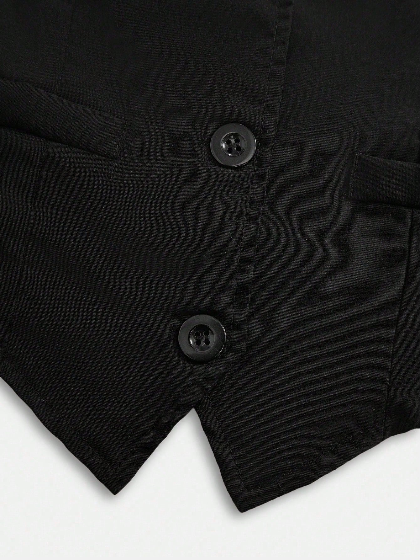 Conjunto Negro Elegante Con Chaleco Y Pantalón Para Niña