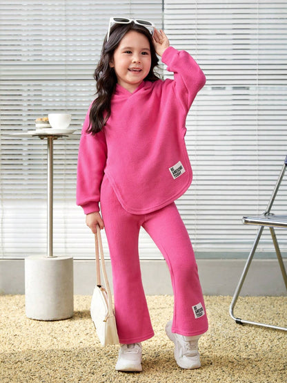 Conjunto Fucsia De Pants Y Sudadera Con Capucha