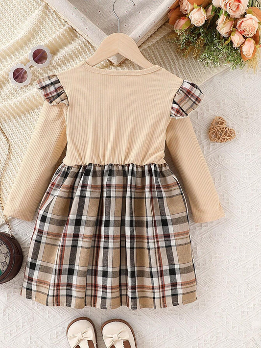 Vestido De Algodón Con Estampado De Osito Para Niña
